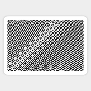 The old one, black and white geometric print Sticker